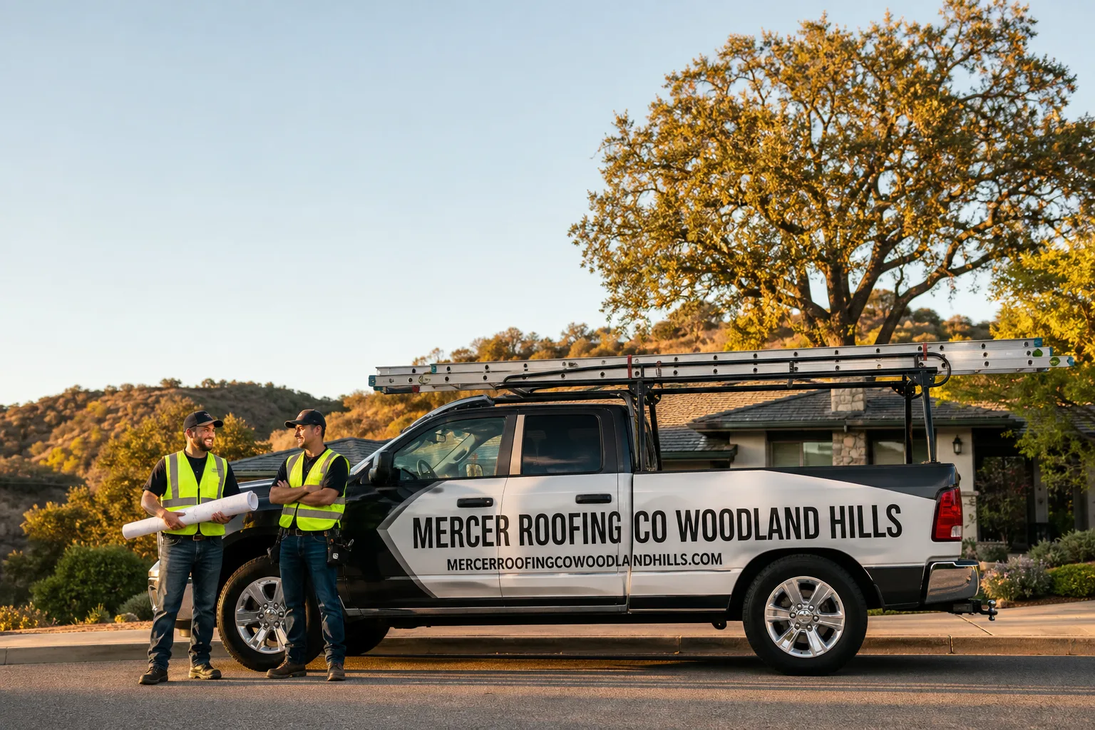 Mercer Roofing Co Woodland Hills roofing team